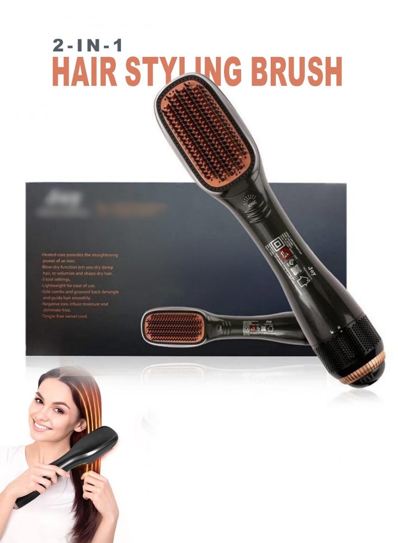 JOY CARE 2-in-1 Hair Dryer & Styling Brush – Ionic Technology, Adjustable Heat, and Travel-Friendly Design - Image 1