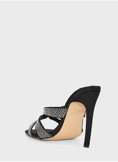 Ginger Embellished  High Heel Mules  - Image 3
