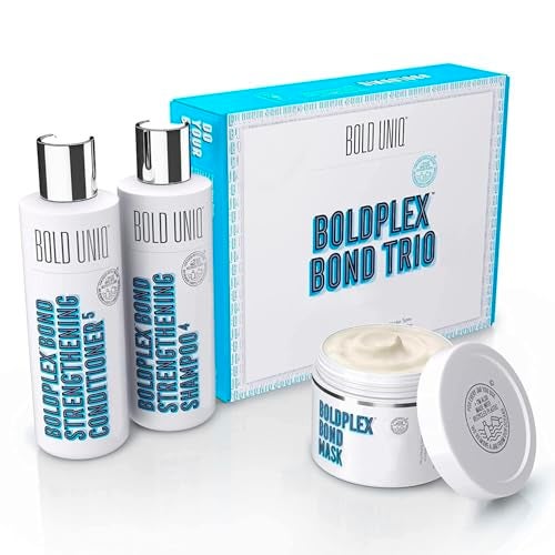 Boldplex 3 4  5 Bond Restore Treatment Shampoo  Conditioner Trio Gift Set  Hydrating Protein Formula Strengthens Dry  Damaged Hair Repairs Breakages  Split Ends Vegan  Cruelty Free