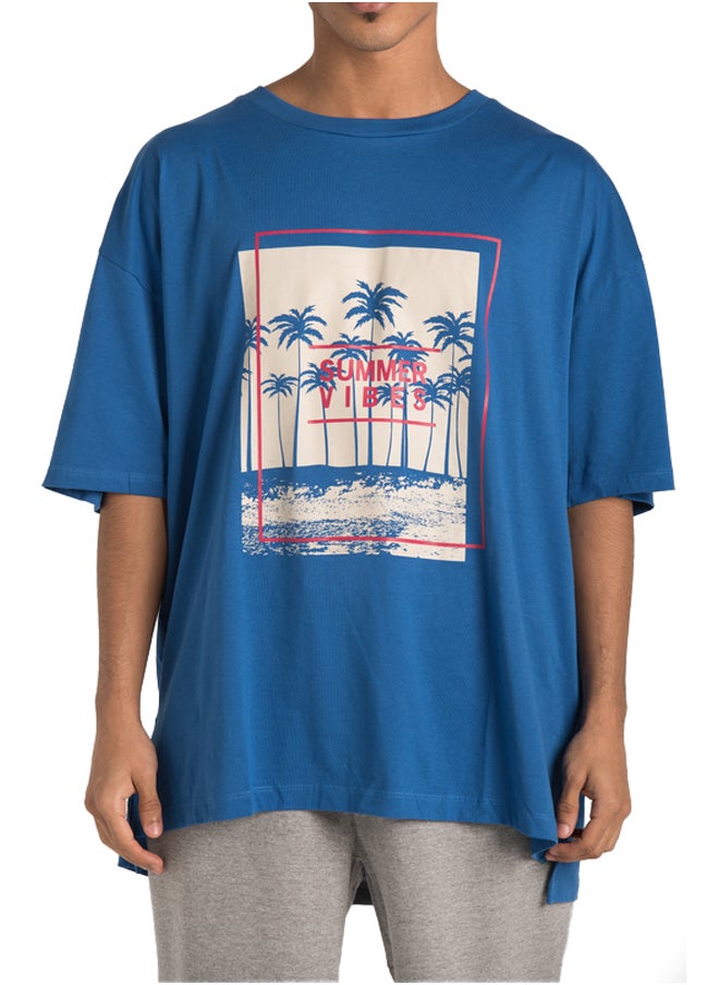 Marco Bergamo - Palm' Printed T-Shirt Oversize - Image 1