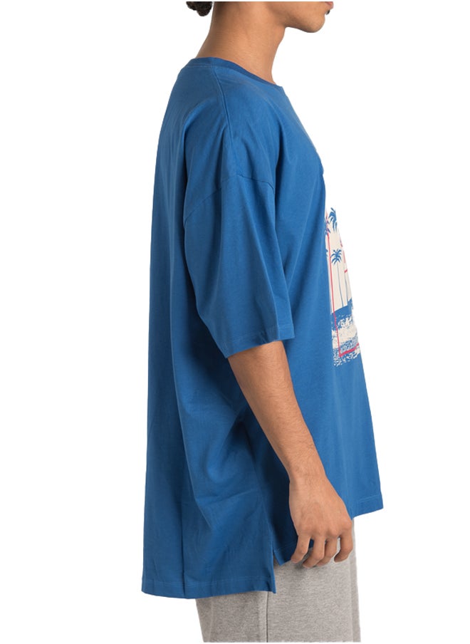 Marco Bergamo - Palm' Printed T-Shirt Oversize - Image 1