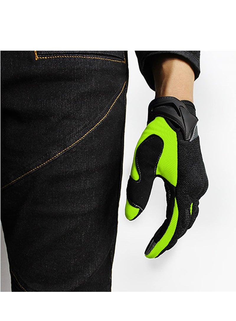 Barakah Touchscreen Full Finger Motorcycle Gloves, Breathable, Anti-Slip, Perfect for Cycling, ATV and BMX, Available in Men's and Women's Sizes, L Size - Image 4