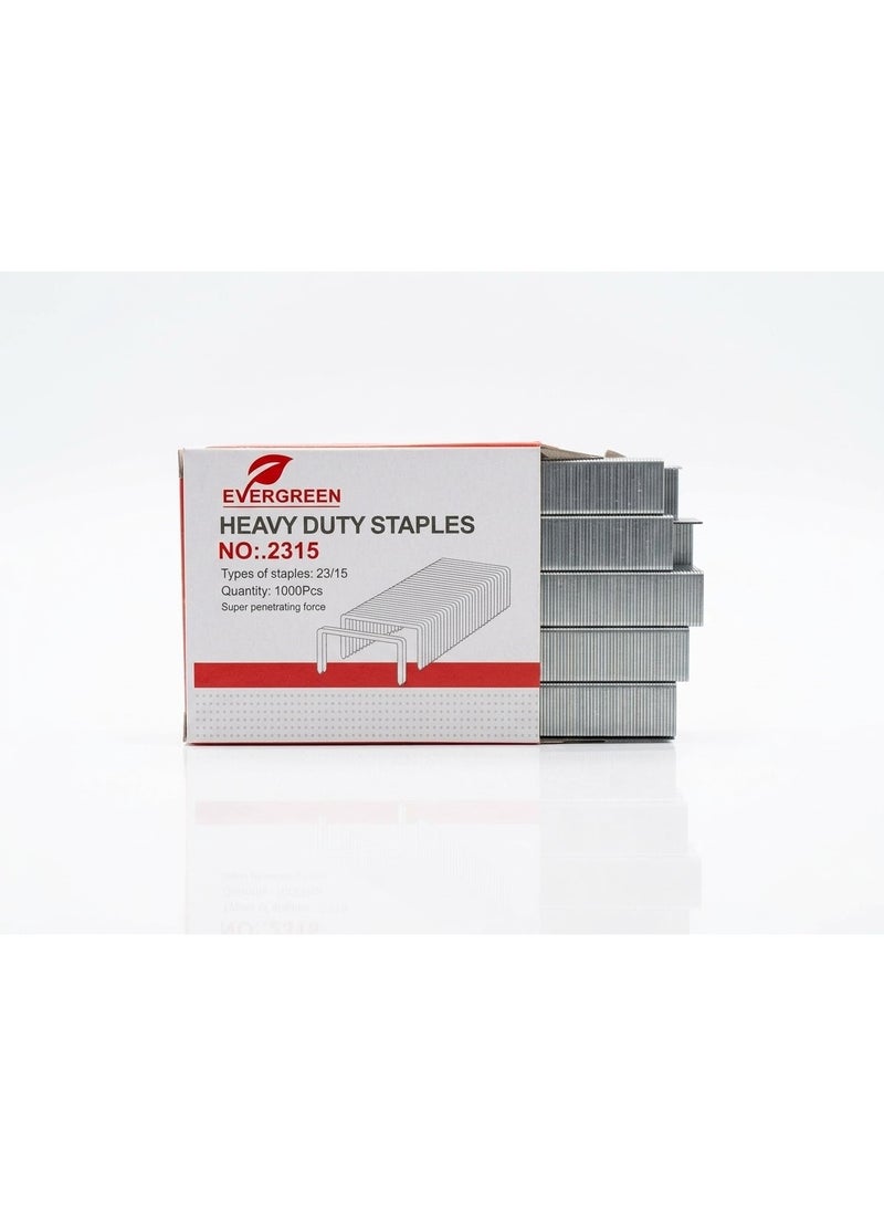 Evergreen Heavy Duty Staples 23/15 (2315), 1000 Pcs for 120 Sheets - Image 2