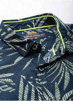The Indian Garage Co Men Slim Fit Tropical Full Sleeves Cutaway Collar Casual Shirt  - Image 4