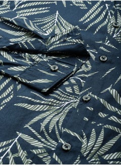 The Indian Garage Co Men Slim Fit Tropical Full Sleeves Cutaway Collar Casual Shirt  - Image 5