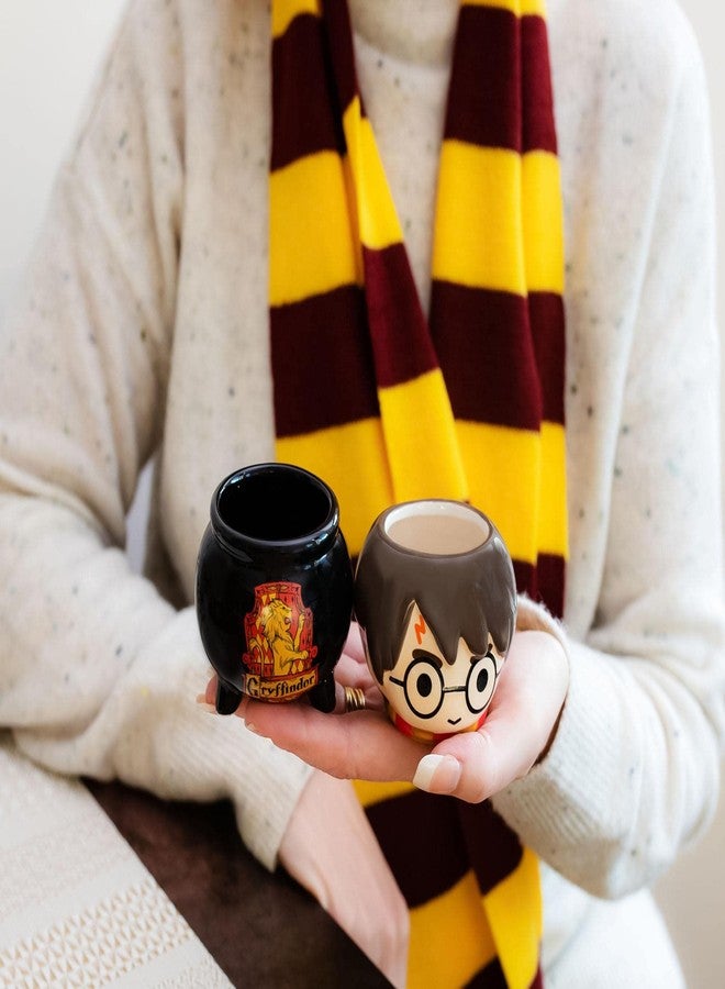 Silver Buffalo Harry Potter Chibi Harry & Cauldron Sculpted Ceramic Mini Mugs | Set of 2 - Image 4