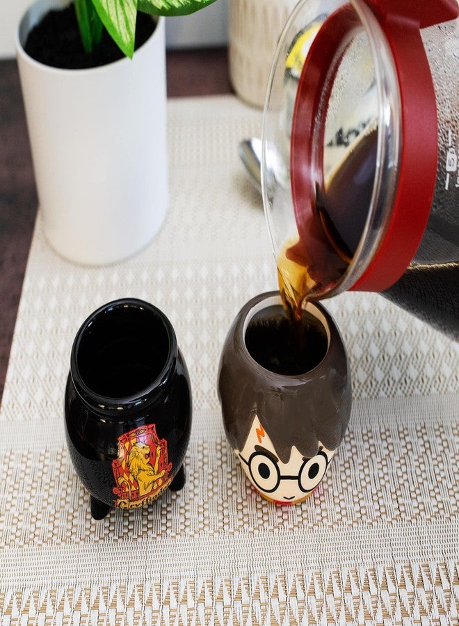 Silver Buffalo Harry Potter Chibi Harry & Cauldron Sculpted Ceramic Mini Mugs | Set of 2 - Image 5