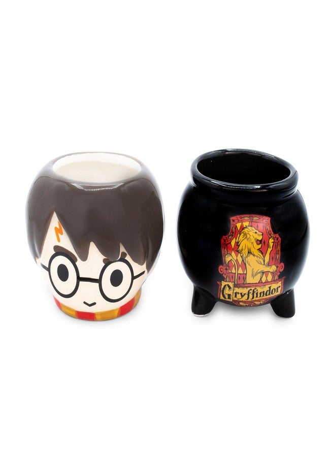 Silver Buffalo Harry Potter Chibi Harry & Cauldron Sculpted Ceramic Mini Mugs | Set of 2 - Image 2