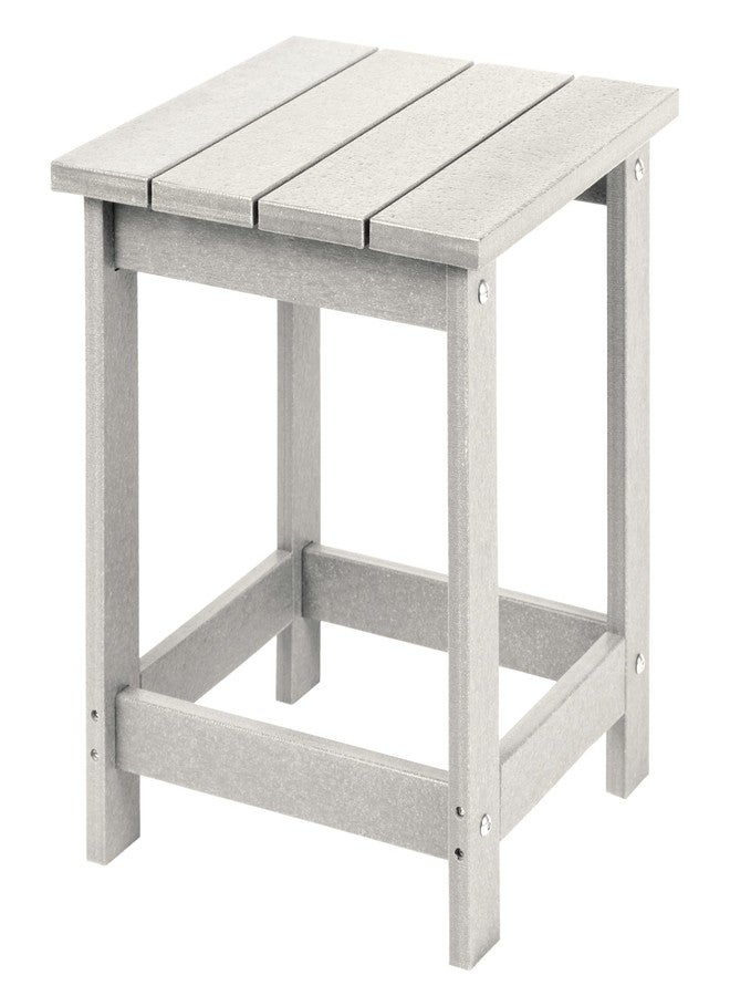 LZRS Adirondack Square Outdoor Side Table, Pool Composite Patio Table,HDPE End Tables for Backyard,Pool, Indoor Companion, Easy Maintenance & Weather Resistant(Sand) - Image 1