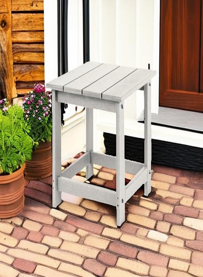 LZRS Adirondack Square Outdoor Side Table, Pool Composite Patio Table,HDPE End Tables for Backyard,Pool, Indoor Companion, Easy Maintenance & Weather Resistant(Sand) - Image 5