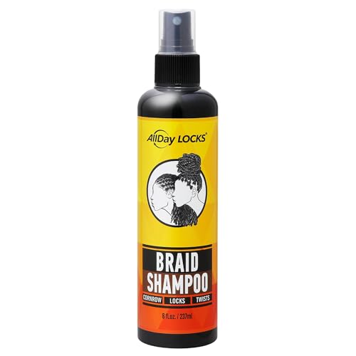 AllDay Locks Braid Shampoo (8 oz) | Cleansing & Refreshing Rinse-Free Formula | No Itching or Dryness | Refresh & Invigorate Braids, Locks, Twists, Cornrows | 8 oz - Image 5