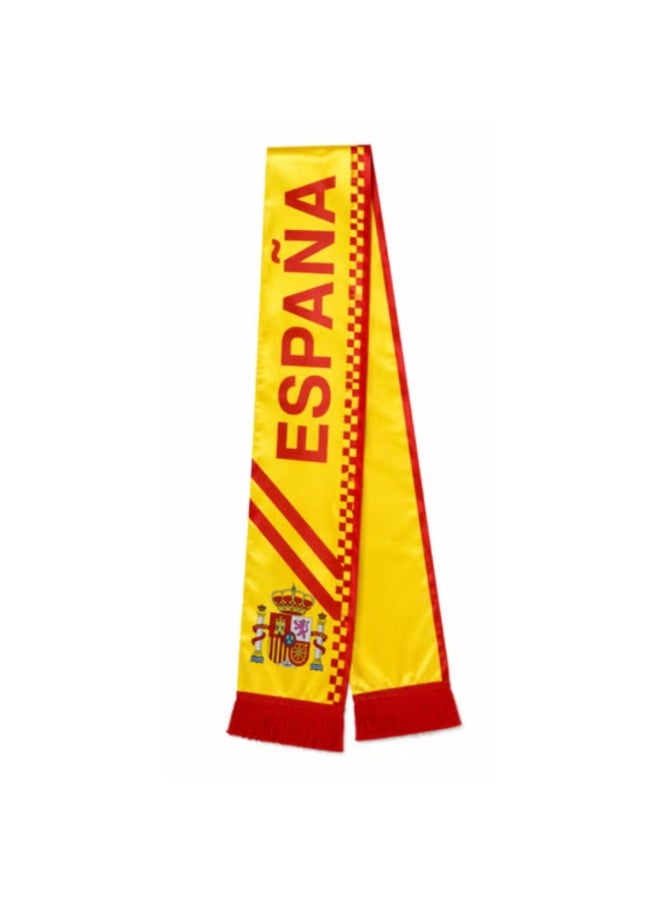Premium Spain Supporter Scarf - World Cup Fan Edition, Red/Yellow