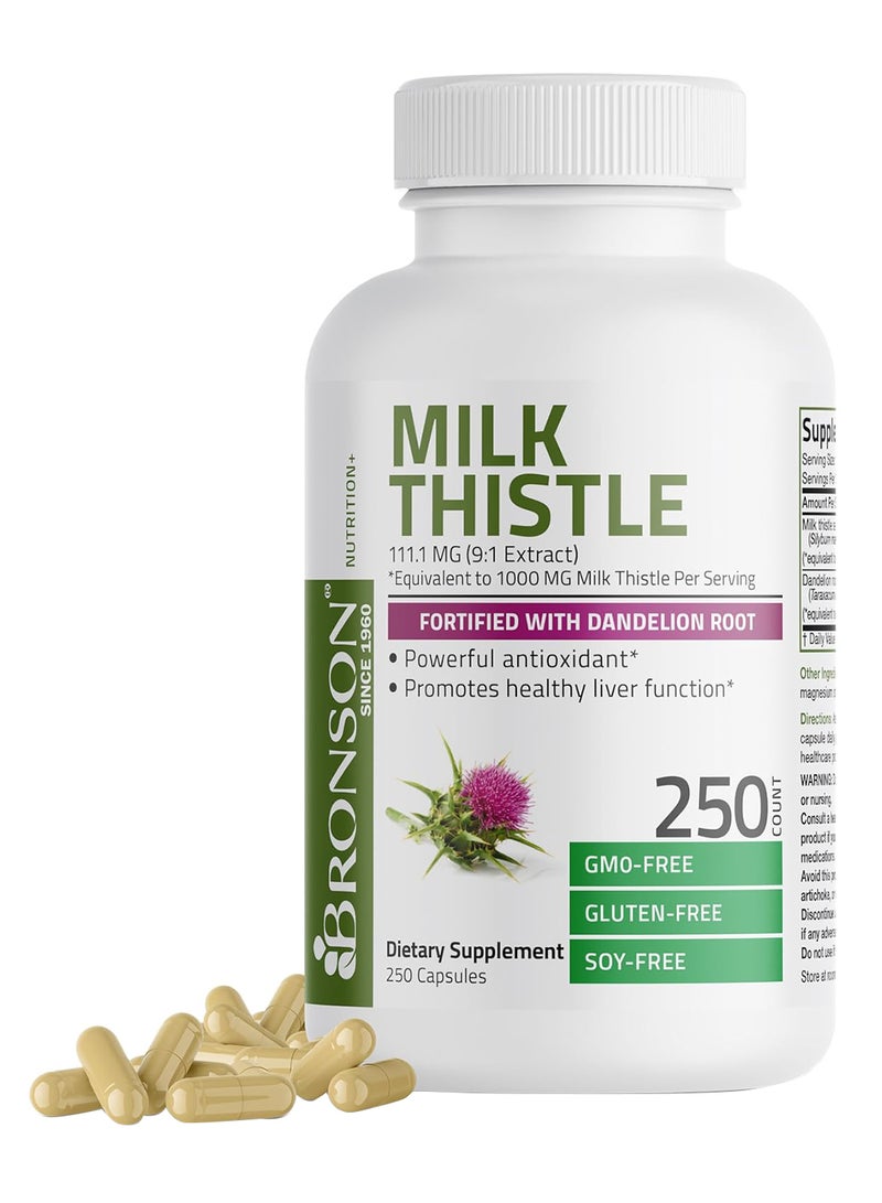 برونسون شوك الحليب 1000 ملجم 250 كبسولة - Image 1