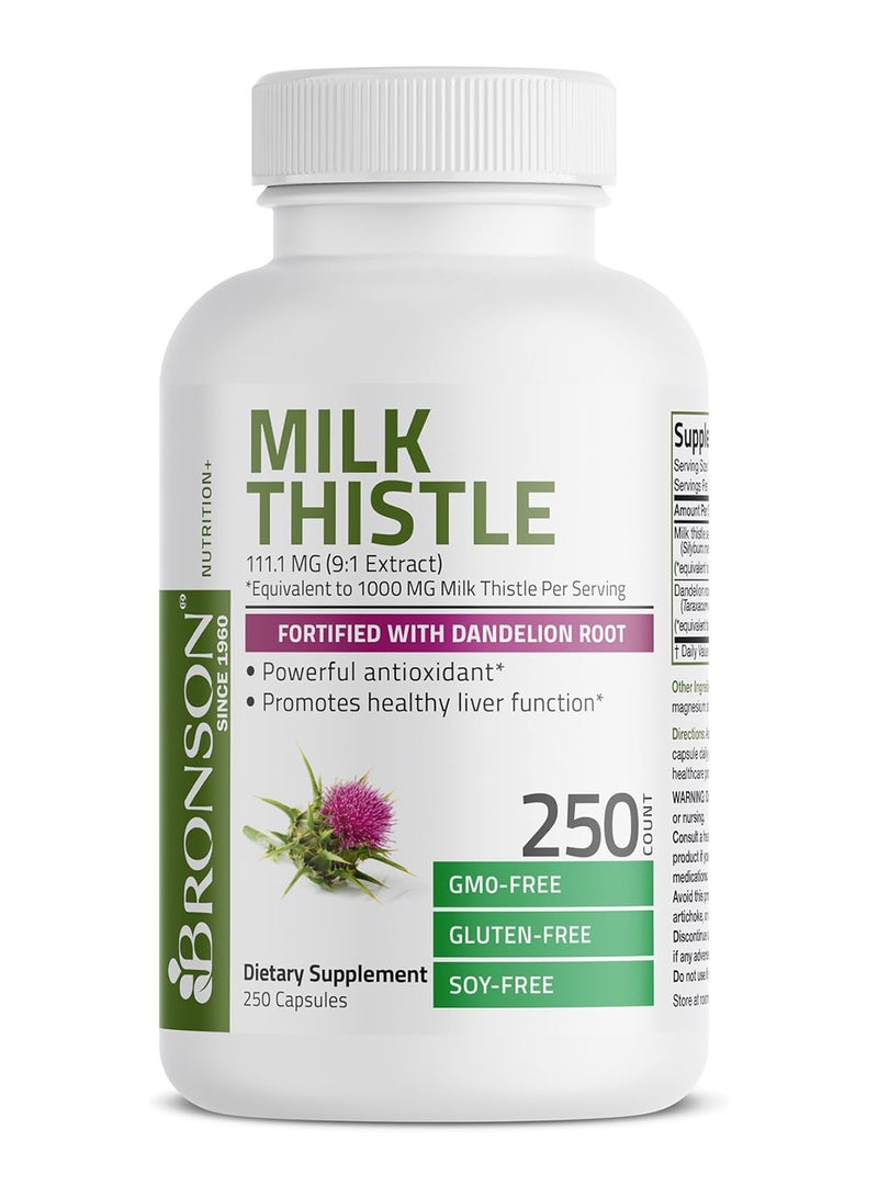 برونسون شوك الحليب 1000 ملجم 250 كبسولة - Image 4