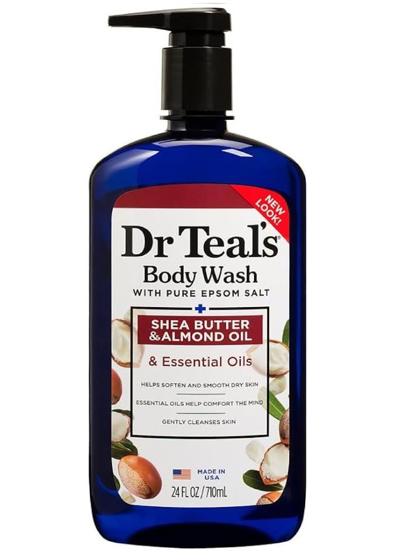 Dr. Teals DR.TEALS SHEA BUTTER & ALMOND OIL ESSENTIAL OILS BODY WASH 710ML