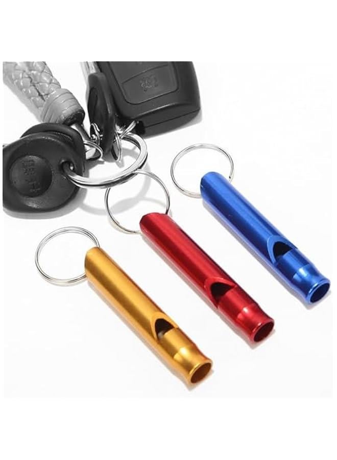 Generic Aluminum Whistle - Aluminium Alloy Survival Whistle | Survival Whistle | Safety Whistle Survival | Survival Whistles with Key Chain | Whistle with Keychain Loud Sound | Keychain Outdoor Camp - Image 1