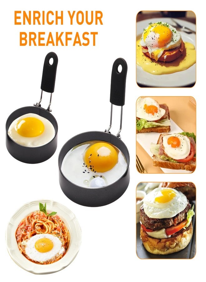 Yevior 6 Pack Eggs Ring,3 Size Cooker Rings For Frying Shaping Cooking Eggs,Pancake Ring Molds Kitchen Gadgets Omelette Cooking Rings (6Pack) - Image 5