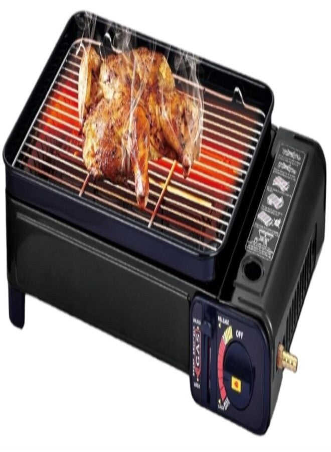 ال سي شواية غاز محمولة مع تحكم قابل للتعديل في اللهب للطهي في الهواء الطلق - Image 1