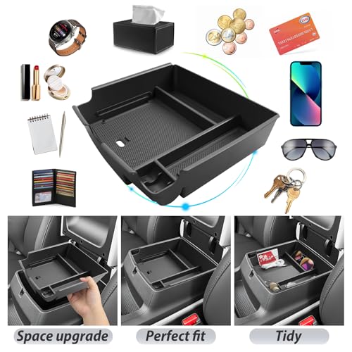 SKTU for 2025 2026 Kia Carnival Center Console Organizer for 2025 2026 Kia Carnival LXLXSEXSXSX Prestige Console Tray Kia Carnival 2025 2026 Accessories Armrest Storage Box with Coins Holder - Image 3