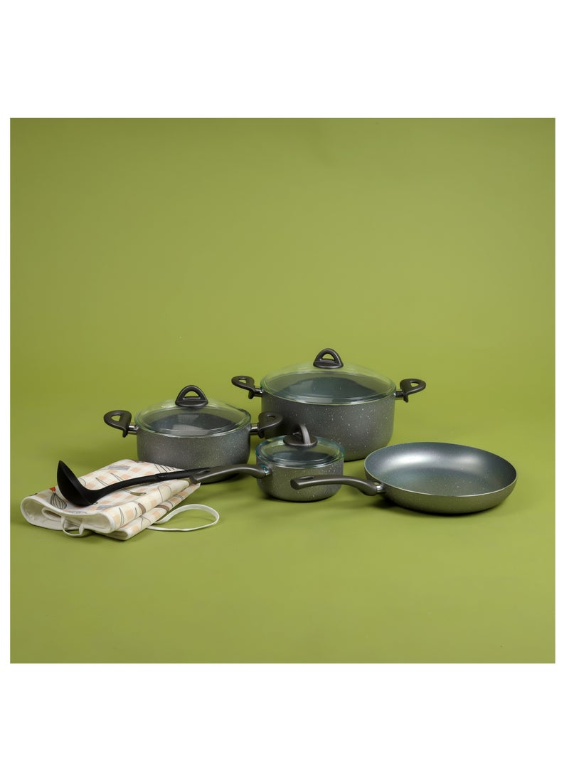 DELCASA DelCasa 9pcs Smart Cookware Set Granite Coated DC2160  - Image 2