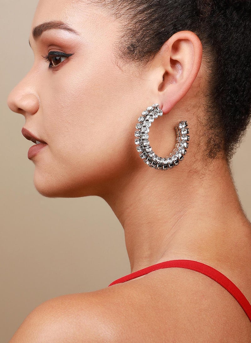 SOHI Western Artificial Hoop Earring Jewellery - Image 3