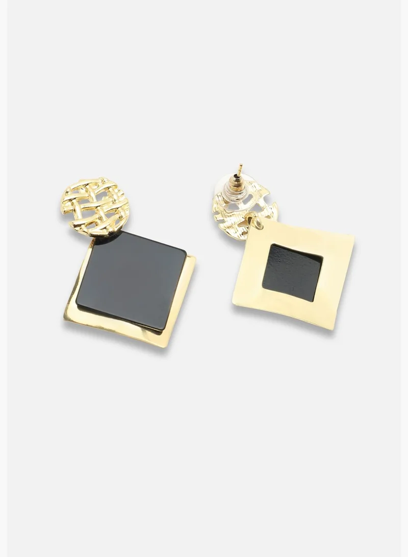 SOHI Gold Plated Party Designer Stone Drop Earring For Women