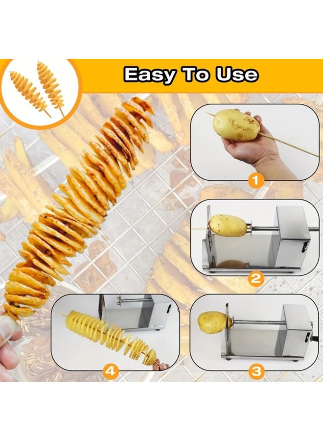 Sturdy Small Hand Crank Potato Twister With Stainless Steel Blade 1pc - Image 4