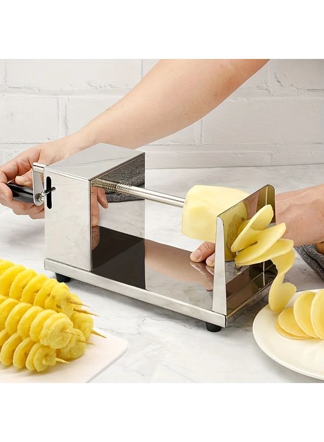 Sturdy Small Hand Crank Potato Twister With Stainless Steel Blade 1pc - Image 3