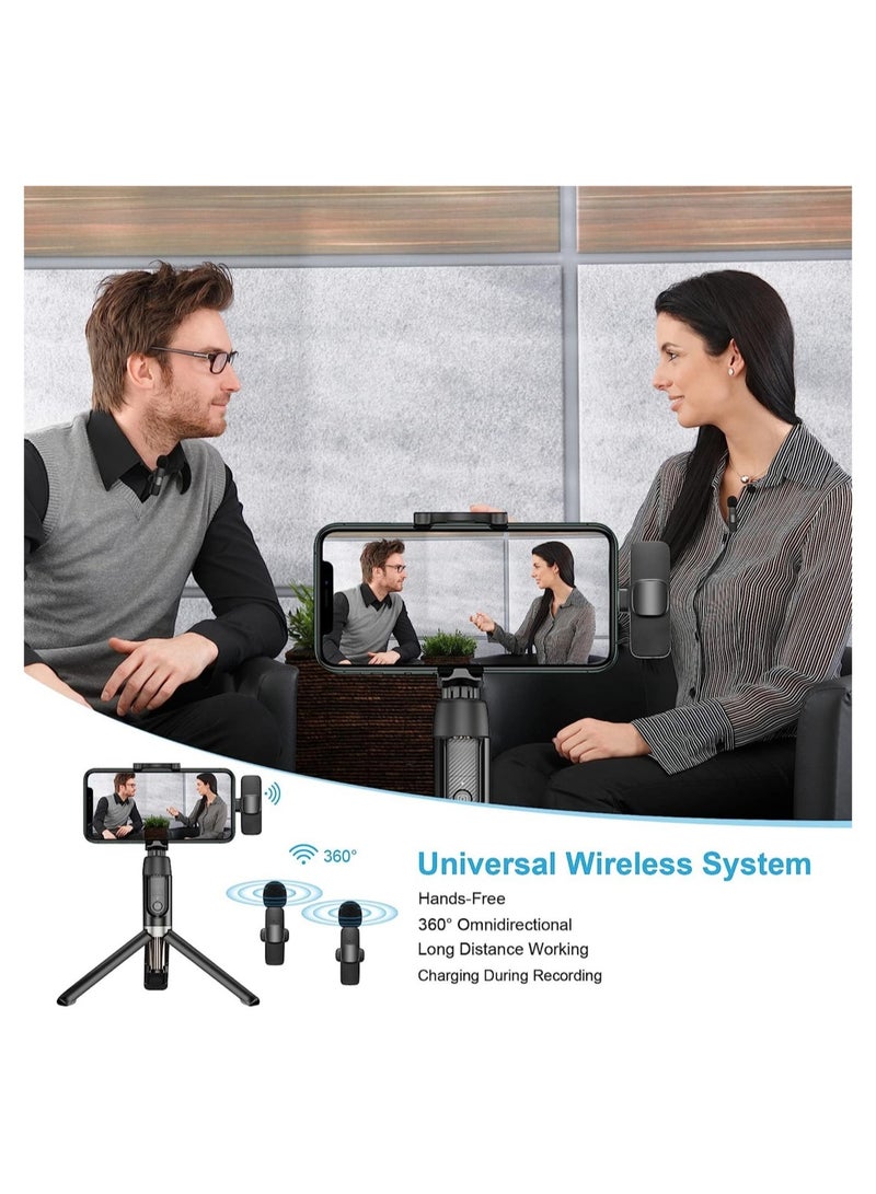 Wireless Microphone for iPhone iPad, Plug-Play Wireless Lavalier Mic with 2 Microphone for Phone Video Recording, Interview, Vlog, - Image 5