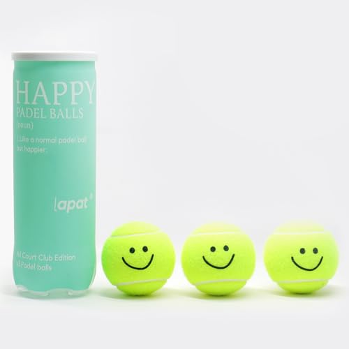 LAPAT Padel Balls - Single can w 3 Balls - Pro Quality - Paddle Tennis (Standard. Happy) - Image 2