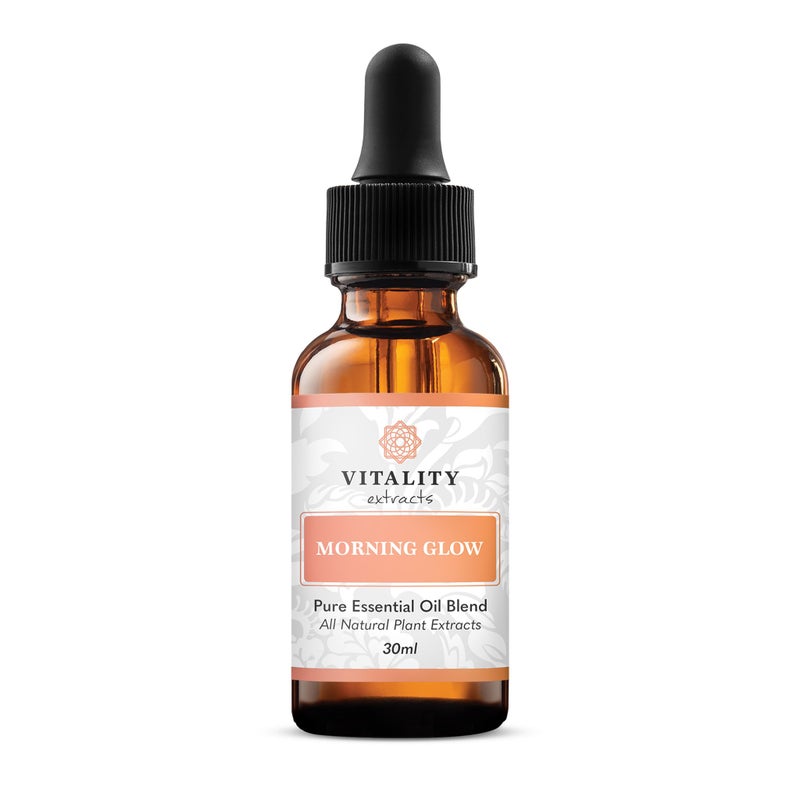 Vitality Extracts Morning Glow - Daily Moisturizing Serum, Avocado Oil, Tone, Rosehip, Vegan, Supple Skin, Radiant, All Skin Types, Hydrates & Nourishes - Image 1