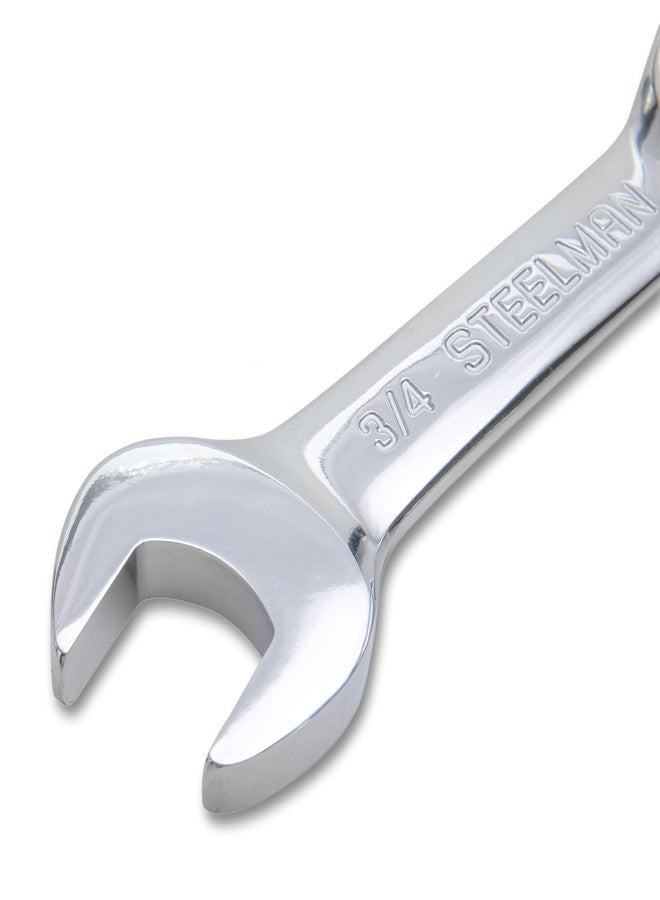 Steelman 21-Piece Stubby Combination Wrench Set with Storage Roll, Metric & SAE, 12-Point, 1/4-3/4" and 8-19mm (82576) - Image 3