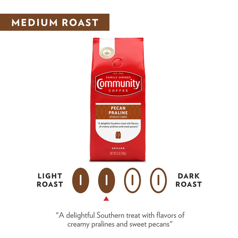 Community Coffee Pecan Praline Flavored 12 Ounces, Medium Roast Ground Coffee, 12 Ounce Bag (Pack of 1) - Image 4