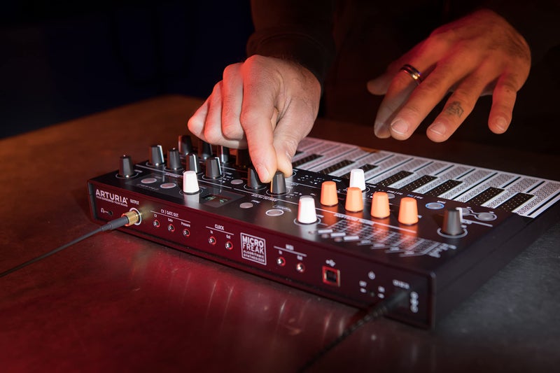 Arturia MicroFreak 25-key Paraphonic Hybrid Hardware Synth with Poly-aftertouch Flat Keyboard, Wavetable and Digital Oscillators, Analog Filters, Modulation Matrix, Arpeggiator, and Sequencer Black - Image 2