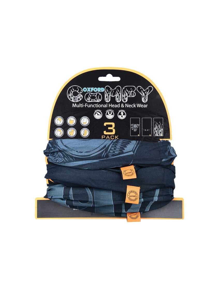 Oxford أكسفورد دافئ للرقبة مريح رسومات عالية الدقة 3 عبوات NW118 - Image 3