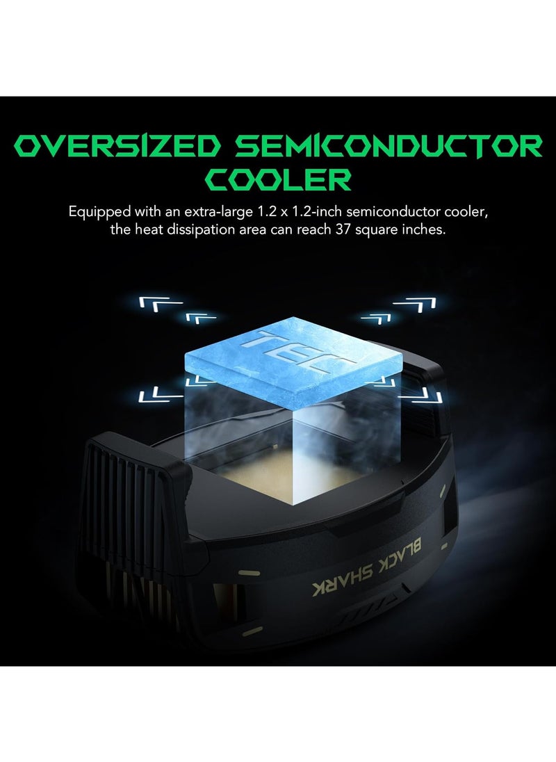 بلاك شارك مبرد هاتف الألعاب Black Shark FunCooler 4 مروحة تبريد سلكية خفيفة الوزن وهادئة للهاتف المحمول مع ضوء RGB مبرد للهاتف الخلوي لهاتف iPhone/Android  - Image 2