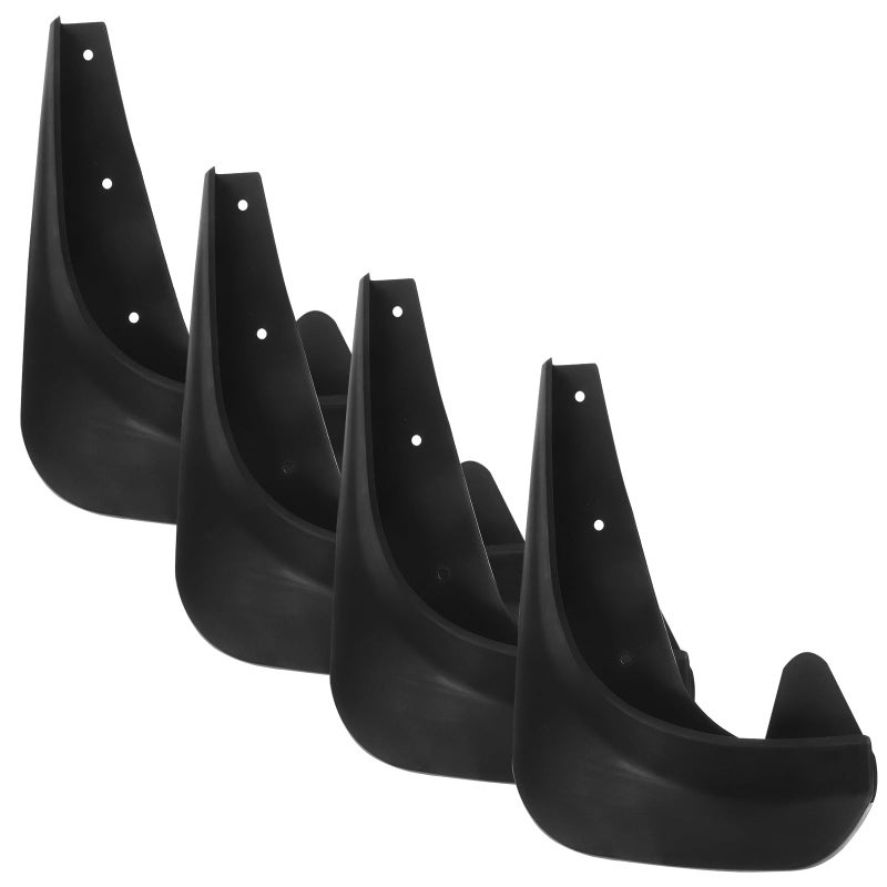 Universal Small Car Mud Guards 4pcs Set Wheel Splash Flaps All Season Protection - Image 2