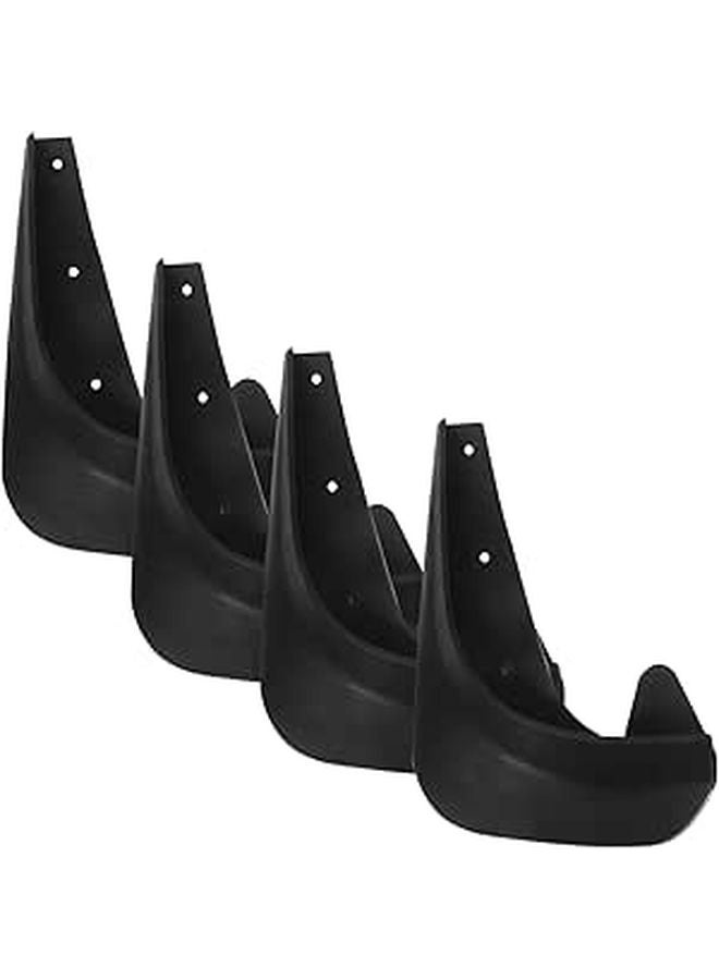 Universal Small Car Mud Guards 4pcs Set Wheel Splash Flaps All Season Protection - Image 1