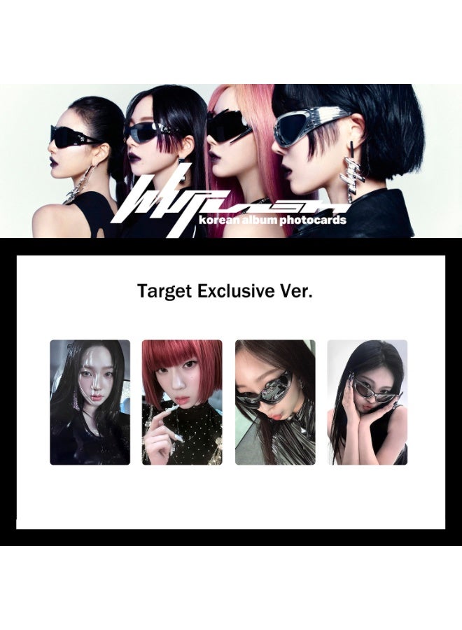 NIBEMINENT 4 Pcs Kpop Aespa Whiplash Lomo Cards Card For Fans Collection Gifts - Image 1