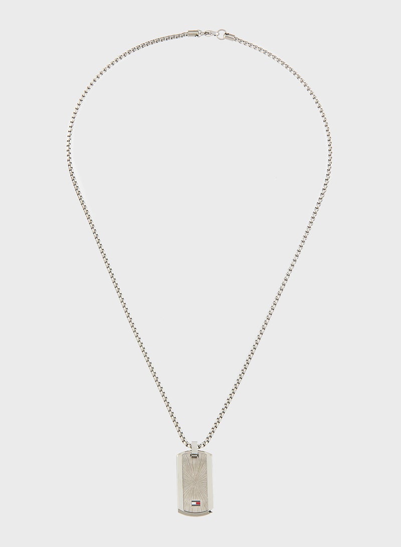 TOMMY HILFIGER Necklace with an Engraved Plaque - Image 1