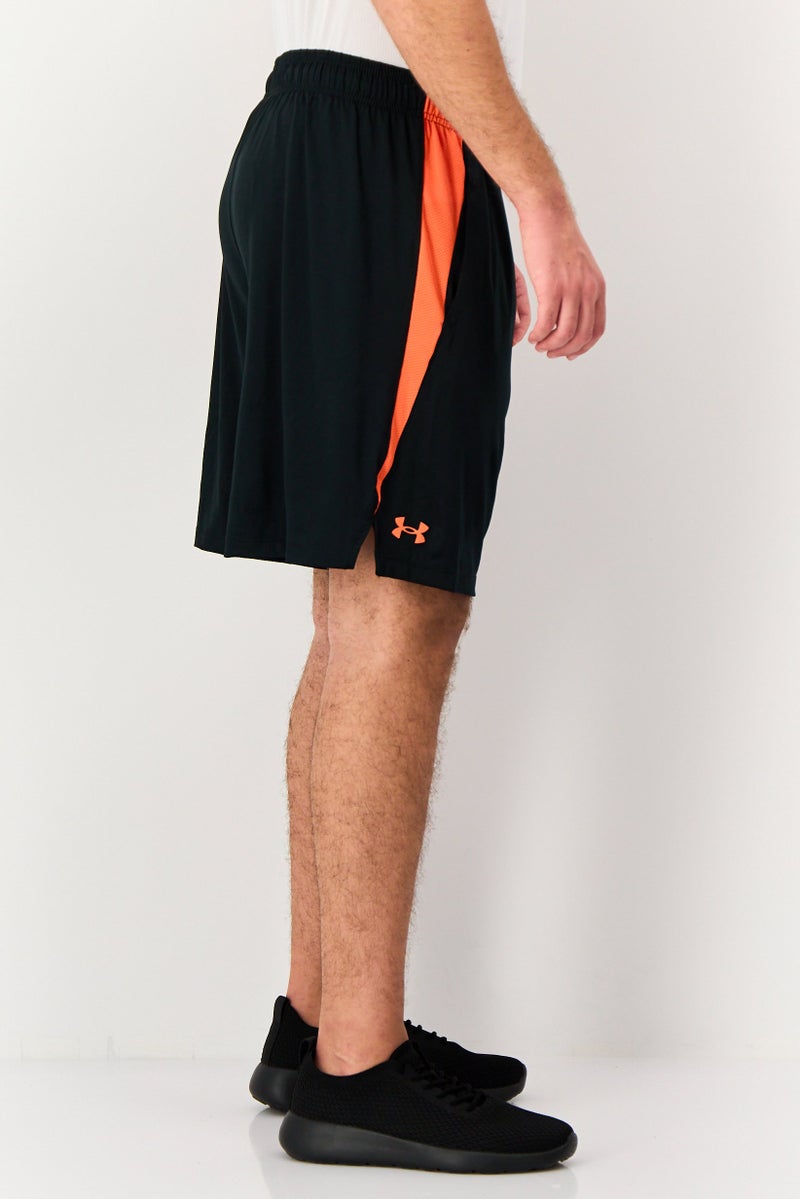 UNDER ARMOUR شورتات تدريب فضفاضة للرجال، أسود - Image 3