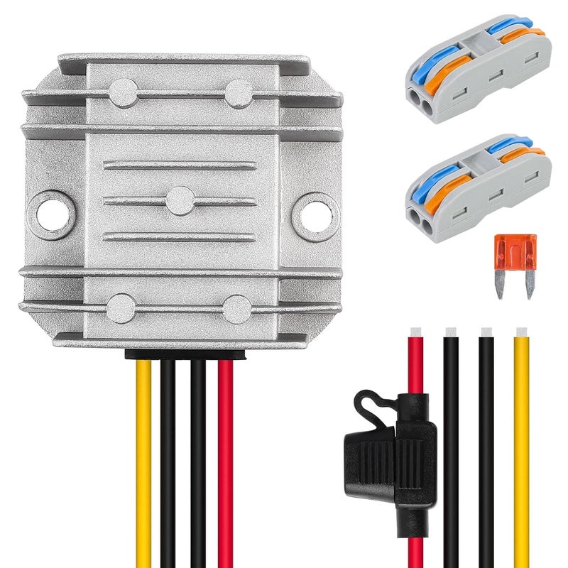 SUPERNIGHT DC 12V Step Up to 24V 3A Boost Converter 72W DC Voltage Regulator Power Converter Waterproof Module Transformer for Golf Cart Club Car Recreational Vehicle - Image 1