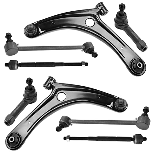 ASTARPRO 8pcs Front Suspension Kit Front Lower Control Arms with Ball Joints + Tie Rod Inner and Outer Complete Kit + Sway Bar Compatible with 2007-2017 Jeep Compass Patriot 2007-2012 Dodge Caliber - Image 1