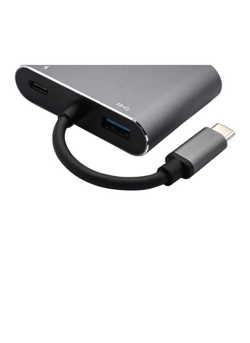 Generic USB C to HDMI Adapter, Hub, 4-in-1 USB Type C Docking Station, HDMI+VGA+USB3.0+PD100W  - Image 2