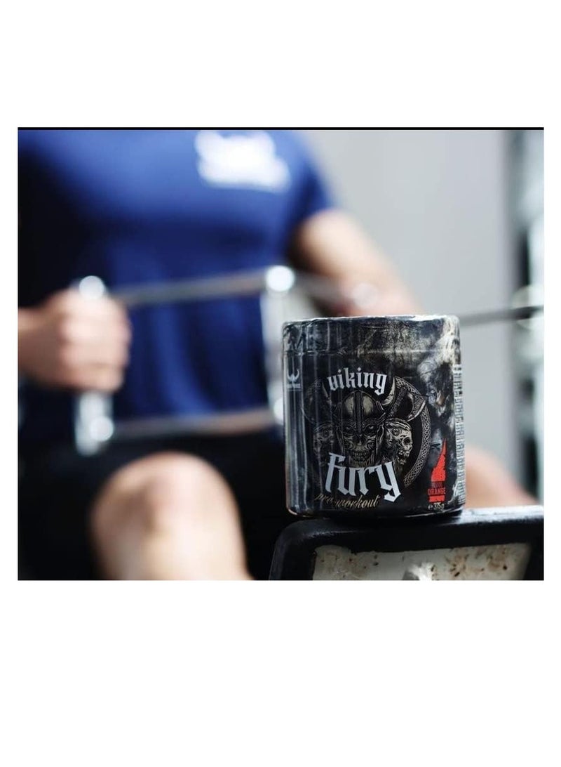 VIKING FORCE LABORATORIES Viking Fury - Blood Orange Flavour Pre-workout energy booster, 375g pack, 30 servings - Image 3