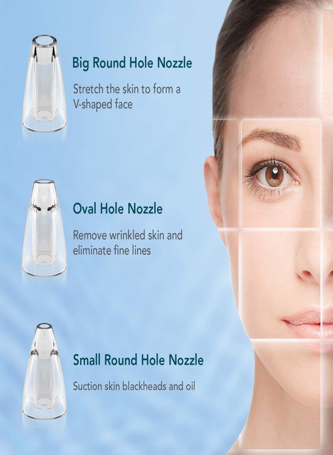 SKYLIGHT Blackhead Remover Vacuum Electric Pore Cleaner for Whitehead Removal Tool, Acne Deep Face Machine, USB Rechargeable Derma Adjustable Suction & Interchangeable Heads Facial Device Men Women - Image 2