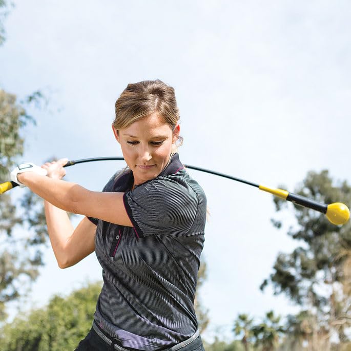 SKLZ Gold Flex Golf Swing Trainer and WarmUp Stick Essential Golf Accessories for Golfers 4840 Golf Equipment for Distance Balance Building Power Grip Training Portable CourseLegal - Image 3