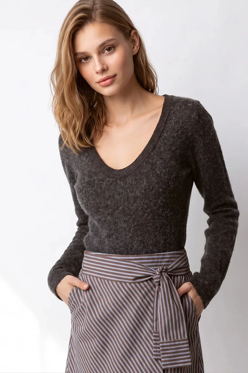 Mixray MIXRAY Women’s Viscose Blend Cashmere Sweater