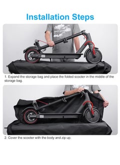 Generic Durable Waterproof Scooter Storage Bag, Oxford Cloth Foldable Carrying Case for Xiaomi 1S M365 Pro2 Electric Scooter, 45x17x9 inches Travel Organizer  - Image 5