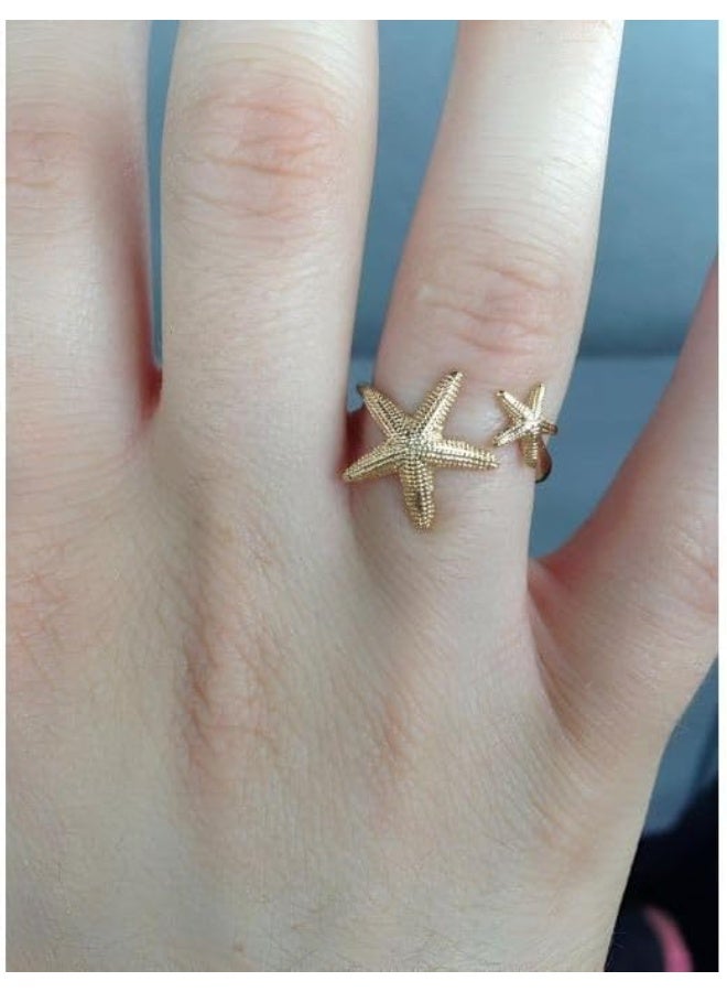 Starfish Ring Made of Stainless Steel – Adjustable with an Elegant Design - Image 4